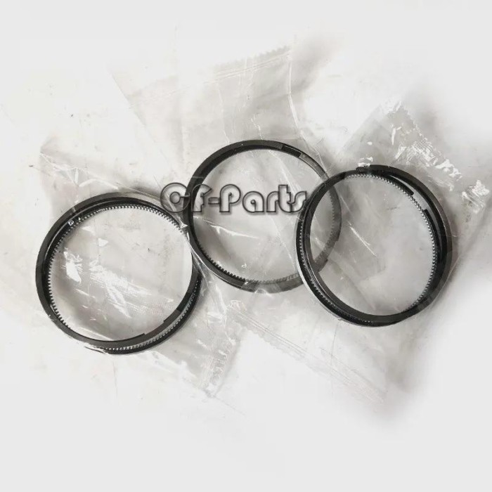 New 3 Sets Piston Ring Set for Yanmar Excavator Forklift 3TNV88 3TNV88-GGE STD