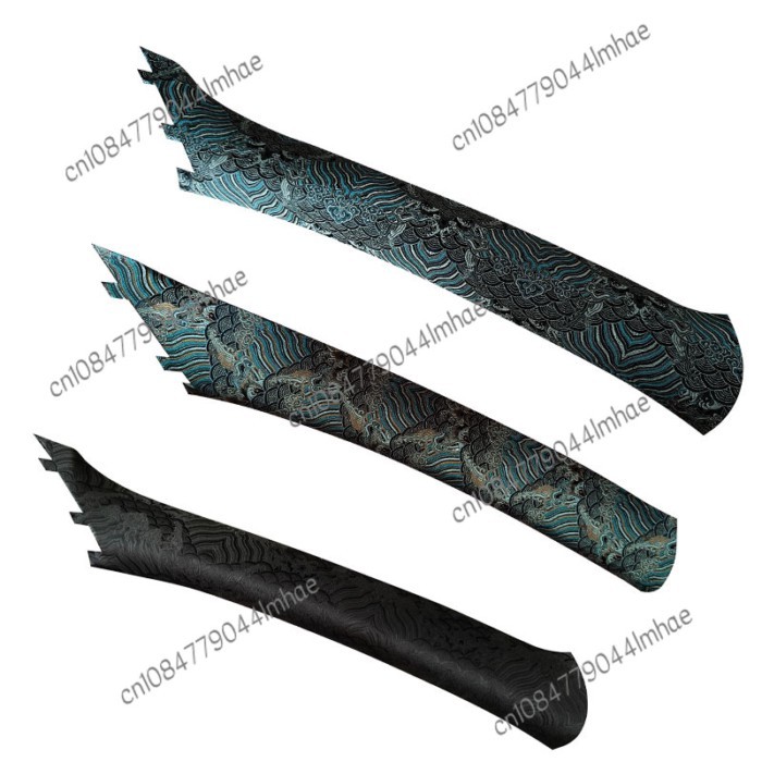 Brocade embroidery self-adhesive fabric universal AB pillar roof modification adhesive backing stic