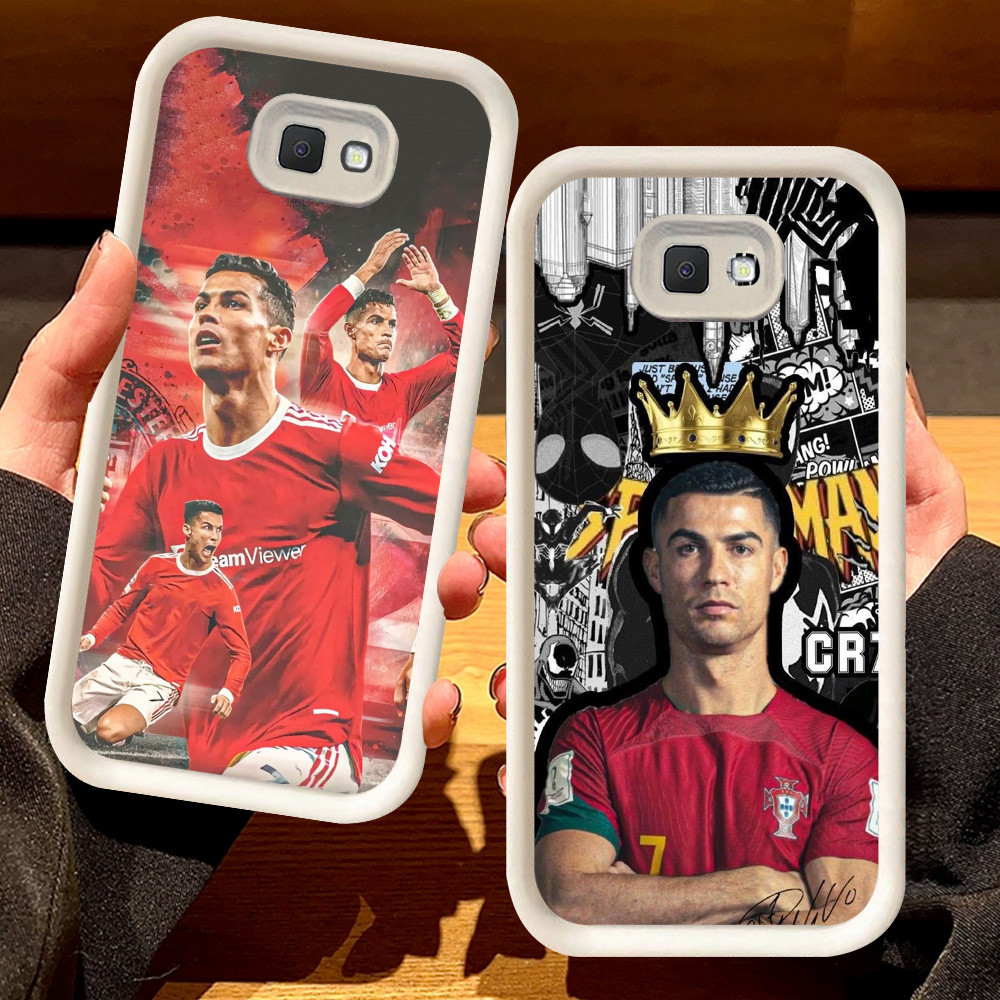 G-50 CR7 Ronaldo Casing สําหรับ Samsung J2 J7 J4 J6 Prime Plus Pro สีดําและสีขาว