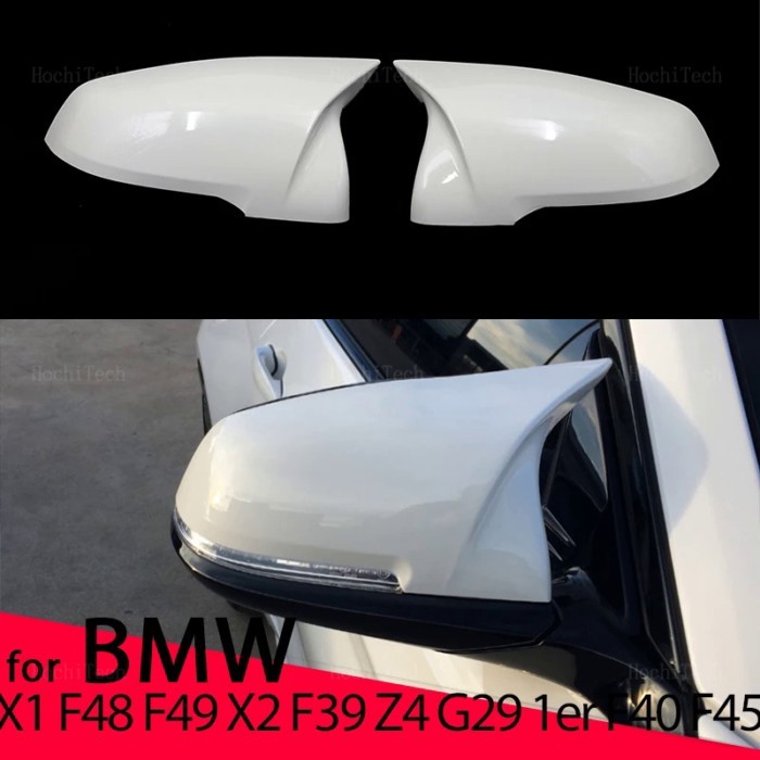 White Car Rear View Door Wing Side Mirror Cover Caps Shell Case for BMW F44 F40 G29 2020  F48 F49 F