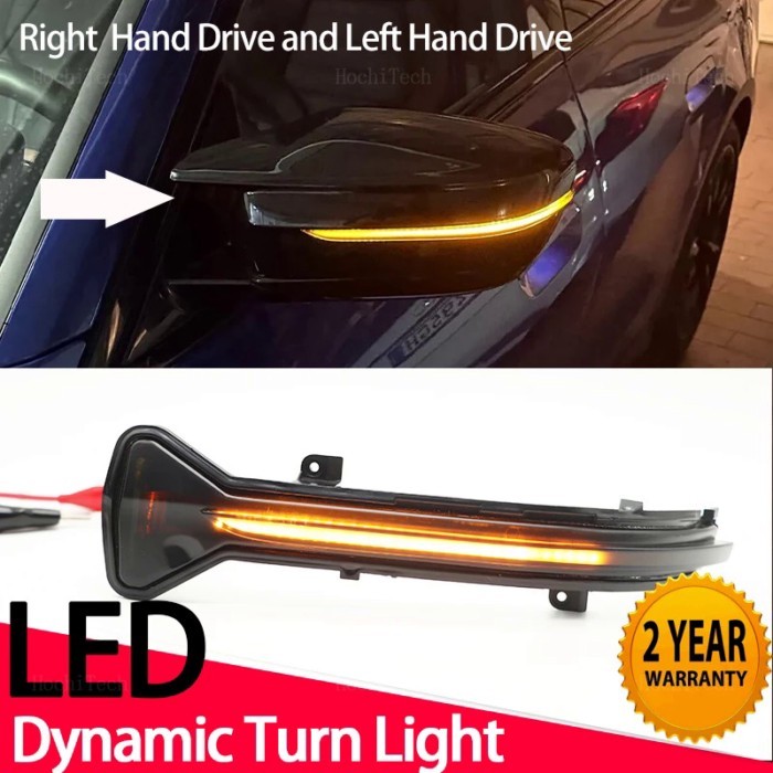 2PCS LED Dynamic Turn Signal Light Mirror Indicator Blinker Lamp for BMW 5 6 7 8 Series G30 G31 G11