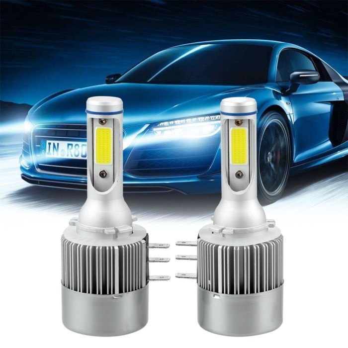 Car Headlight Lamp  COB Auto Bulbs for BENZ Audi BMW VW 18W 2000LM  H15 LED Bulb 1 Pair Car Lights
