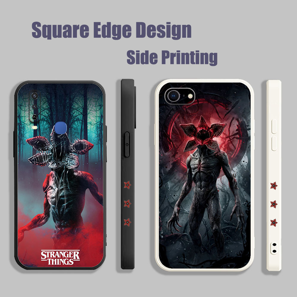 ปลอกสําหรับ Samsung A13 5G A22 A33 Stranger Things Demogorgon JGL68 เคสโทรศัพท์ขอบสี่เหลี่ยม