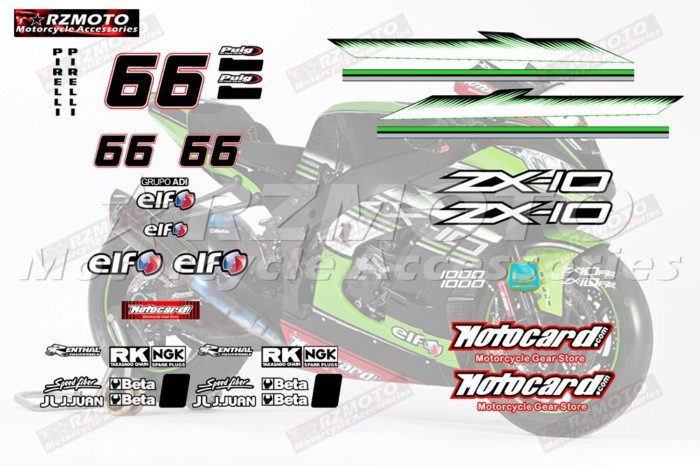 For ZX10R ZX-10R 2017-2019 Motorcycle Fairing Sticker Body Decoration Fuel Tank Fairing Windshield