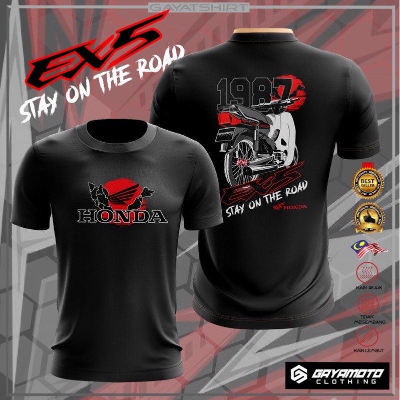 T Shirt Ex5 Vira Dream Member Jersey Shirt Ex5 Motorcycle Tshirt "Stay on The Road"