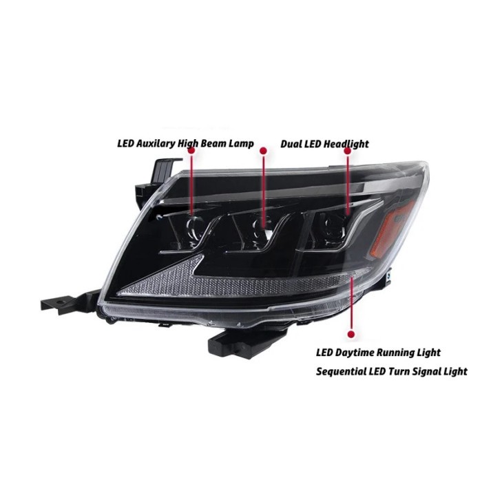2PCS LED Headlamps for Toyota Hilux VIGO LED Headlight 2011-2014 Headlights Hilux DRL Turn Signal H