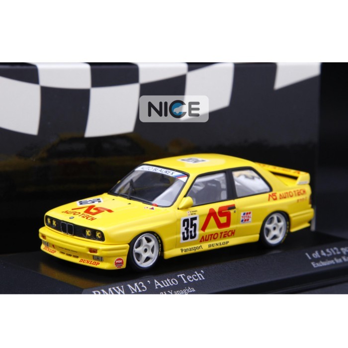 Mini Cut X Jingshang Co-Branded Out of Print Car Model 1: 43 BMW BMW M3 E30 JTC 1988 รถแข่ง Out of P