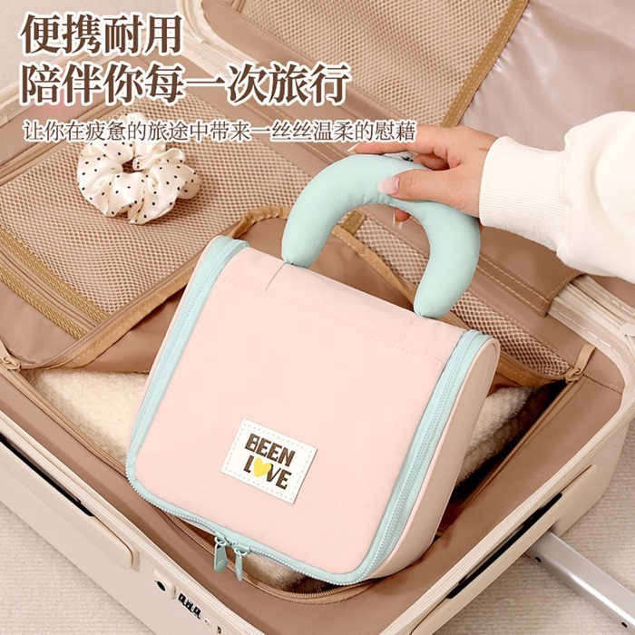 ร้อน! Marshmallow Hook Wash Bag Business Travel Storage Bag ความจุขนาดใหญ่แบบพกพาช่อง High-Look Cosm