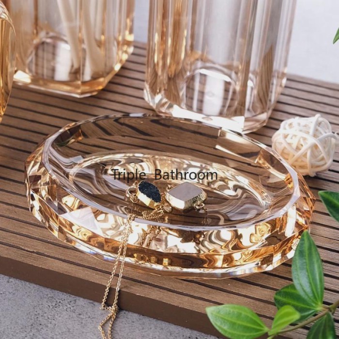 1pc Acrylic Soap Box Bathroom and Bathroom Appliances Bedroom Home Decoration Jewelry Storage Box B