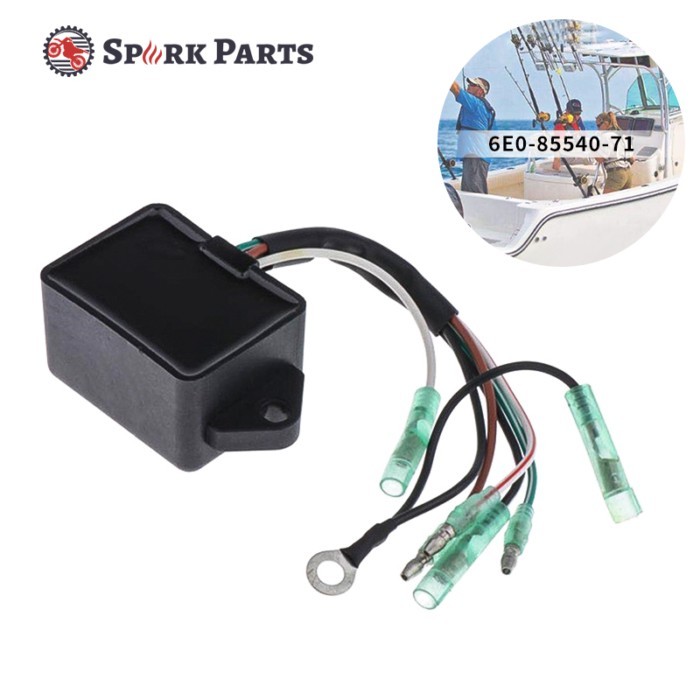 6E0-85540-71 CDI Unit Box Assy for Yamaha Outboard 2 Stroke 4HP 5HP Engine 4 4A 4C 5 MS/LH 5C MHS/