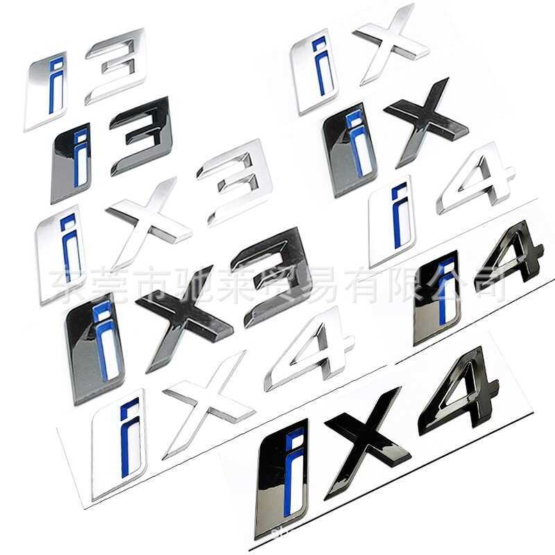 เหมาะสําหรับ BMW พลังงานใหม่ i4 i7 i3 รถด้านหลัง Word Mark iX3 iX4 iX7 ด้านหลังรถ Mark