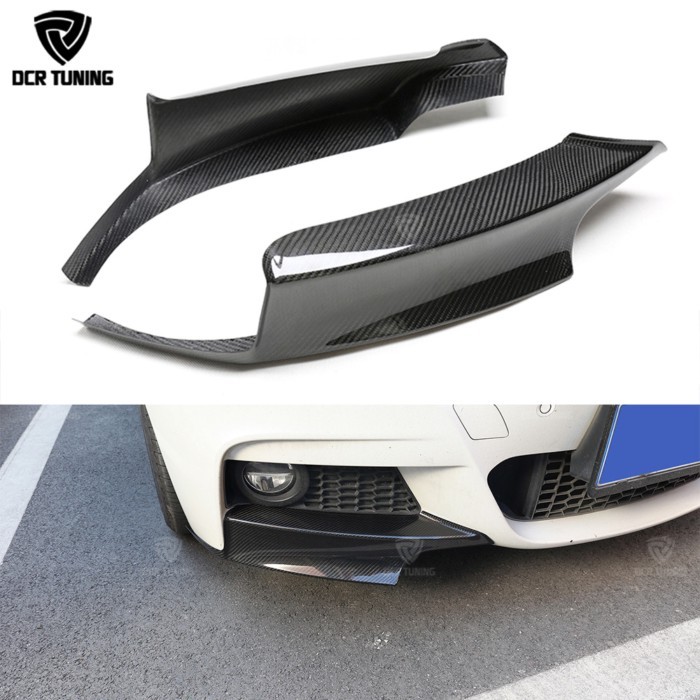 Car Styling Dry carbon M - Performance Front Bumper Lip Splitter For BMW F30 F35 320i 325i Sedan Re
