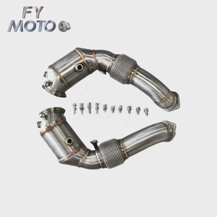 Wholesale Exhaust Downpipe For 2013-2019 BMW X5 X6 4.4L V8 N63 F-Chassis