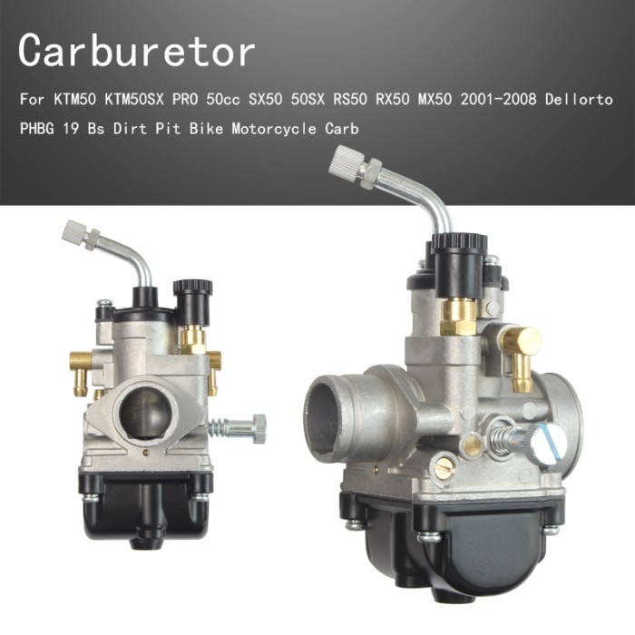 19mm Carburetor For KTM50 KTM50SX PRO 50cc SX50 50SX RS50 RX50 MX50 2001-2008 Dellorto PHBG 19 Bs D