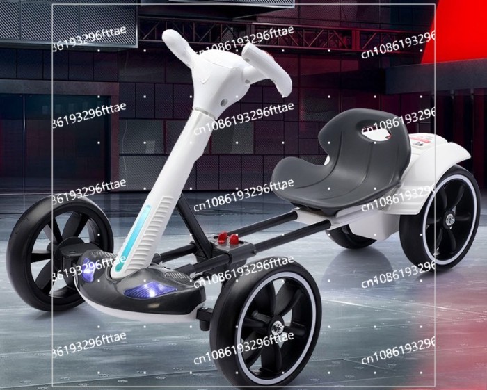 Cross-border New Kart Electric Four-wheeler Foldable 3-8 Years Old Foldable Installation-free