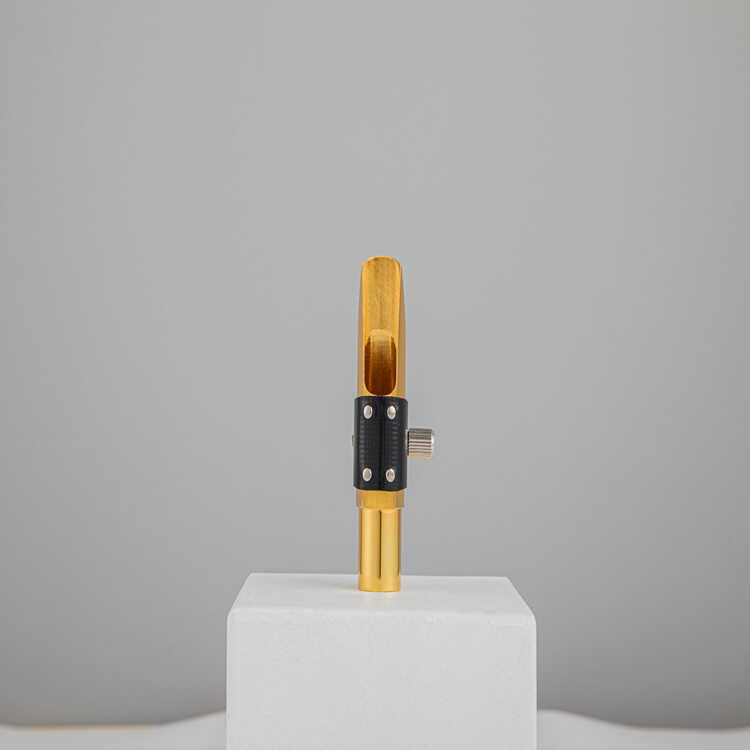 Drop E Tune Alto Drop B Tune Tenor แซ็กโซโฟนโลหะขลุ่ยหัวเครื่องดนตรีหัวขลุ่ยชุบทอง