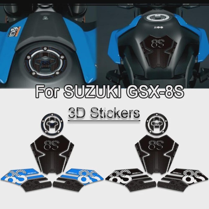 Motorcycle For Suzuki GSX-8S GSX 8S GSX8S Protector Tank Pad Side Grips Gas Kit Knee 3D Stickers De