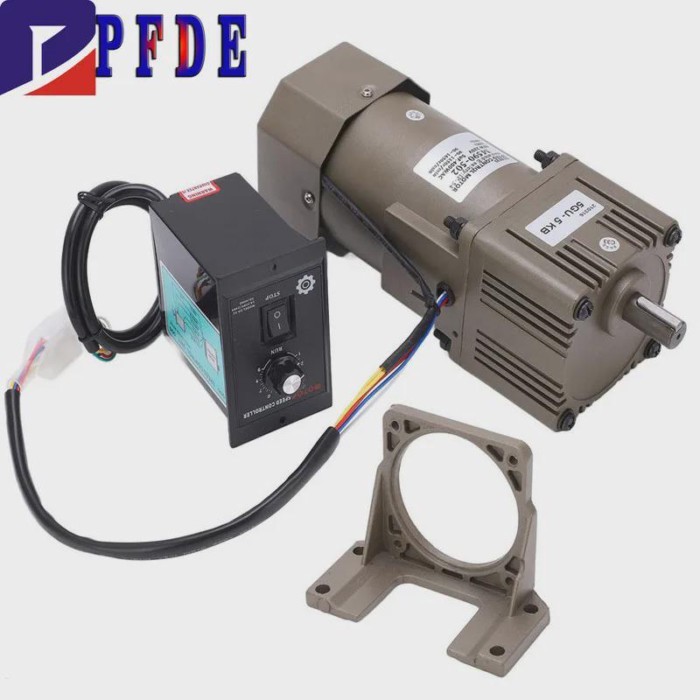 5RK90GU-CF 450-2.7RPM 220V 90W AC Reversible Gear Variable Speed Motor 1:3-1:500 5GU AC Gear Reduce