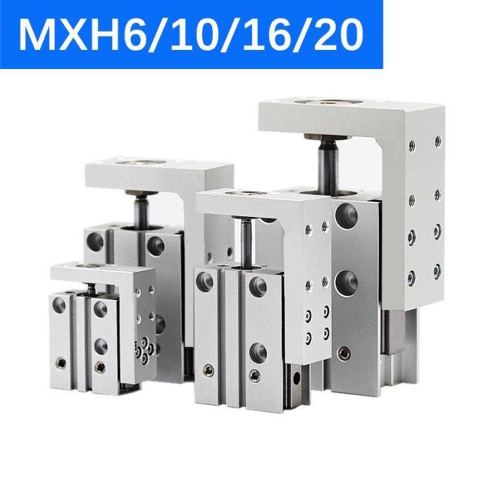 MXH Rail Cylinder MXH6 MXH10 MXH16 MXH20 SMC Type Precision Pneumatic Air Linear Side Rail Guide Ro
