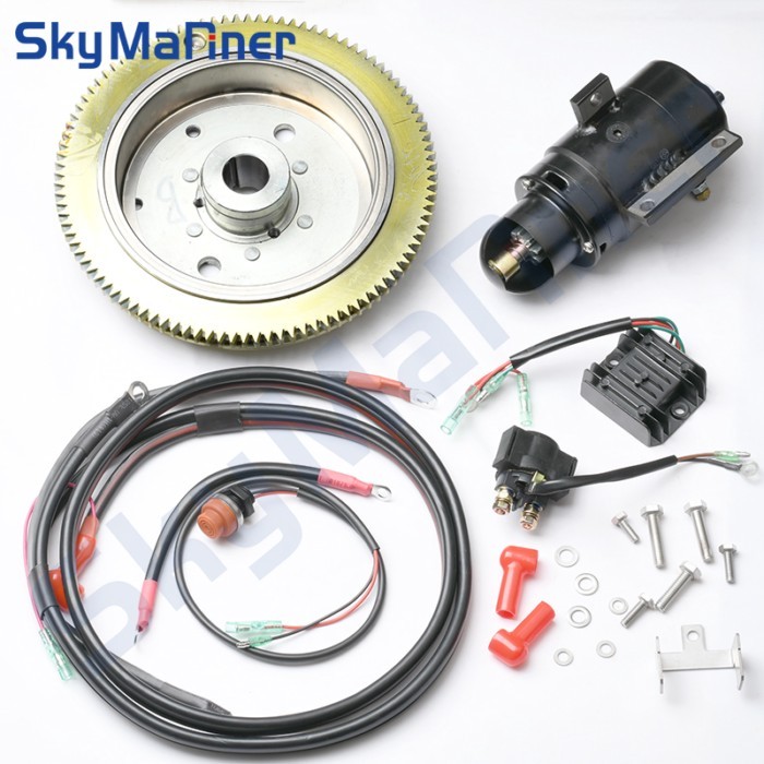 Electric Start Kit for YAMAHA T85 2 Stroke 85HP Outboard Motor Electric Start Kit