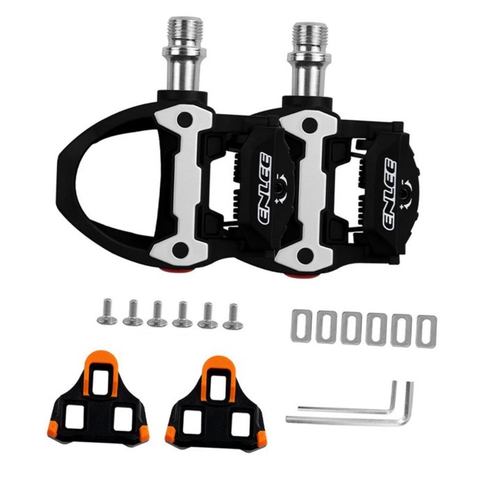 Bike Clipless Pedals Spare Parts Portable Lightweight Adjustable Mountain Bike Pedals for Touring O