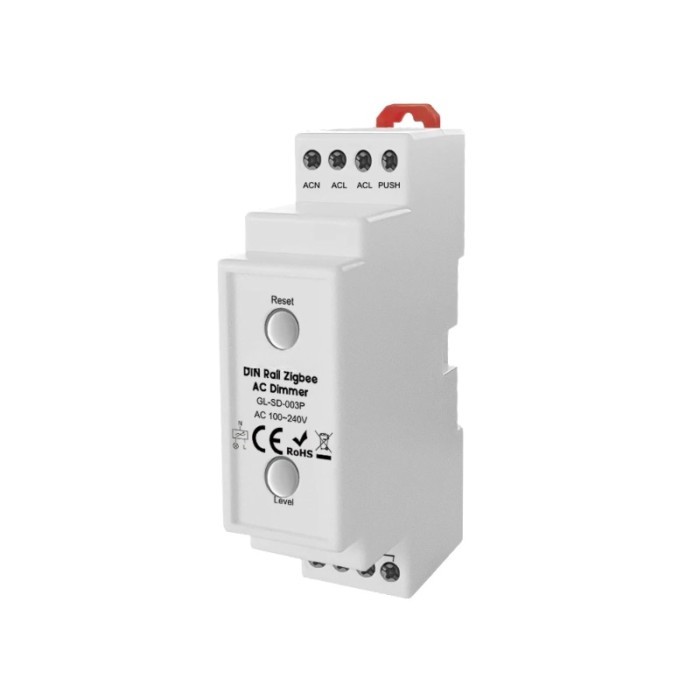 2023 New Zigbee AC Dimmer 100~240V Input Led Dimmer 35mm DIN-rail Phase-cut Dimmer Controller Zigbe