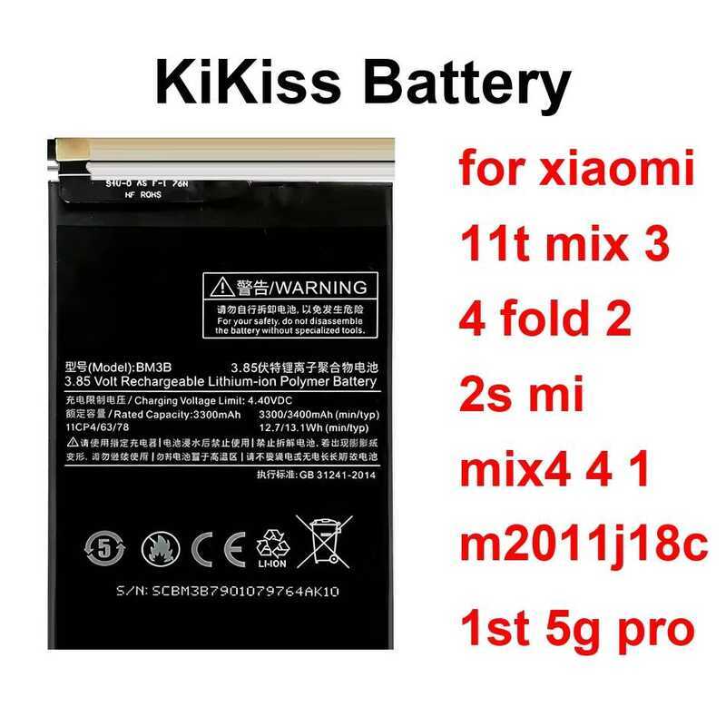 Mobile Phone Battery Safe BM26 BM3G BM58 1960-4400Mah For Xiaomi 11T Mix 3 4 Fold 2 2S MI MIX4 1 M20