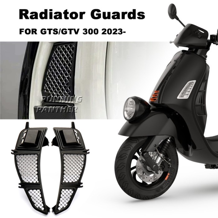 For Vespa GTS300 gts300 GTV300 GTS GTV 300 2023 2024 CNC Aluminum Motorcycle Radiator Guard Protect