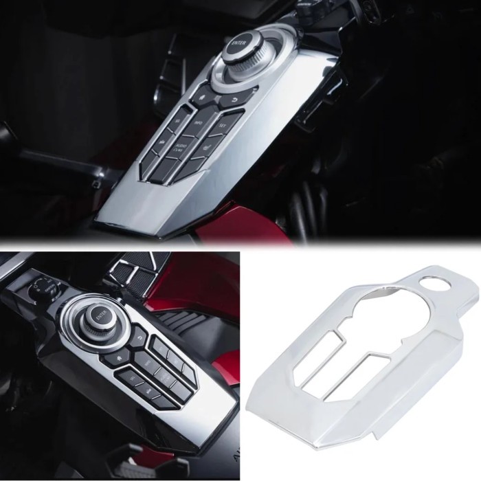 Center console Switch Panel Cover Chrome Garnish For HONDA Golden Wing GL1800 GL 1800 2018 2019 202