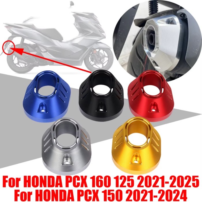 For Honda PCX160 PCX125 PCX150 PCX 125 150 160 2021 - 2024 Accessories Muffler Exhaust Port Cover T