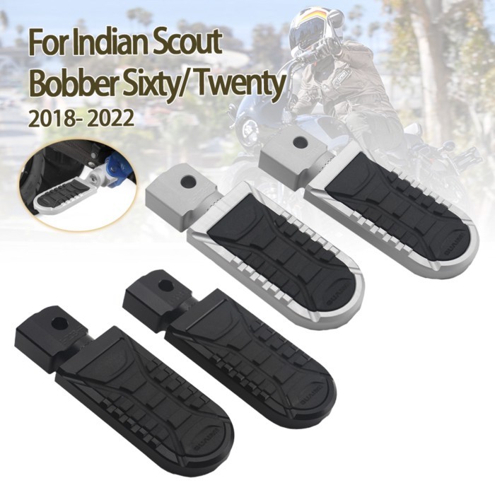 For Indian Scout Bobber Twenty Sixty ABS Motorcycle Front Footrest 360 Degree Adjustable Foot Pegs