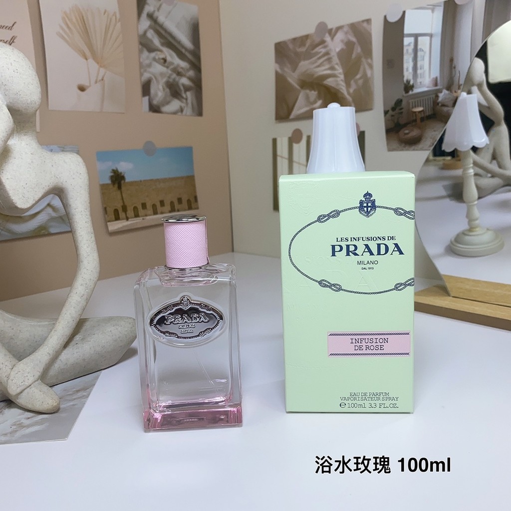 ยิงจริง❤ ดูที่โรงงานภาพ Mingtong คุณภาพ 62 Bath Water Rose Eau De Toilette EDP PRADA Prada Perfume L