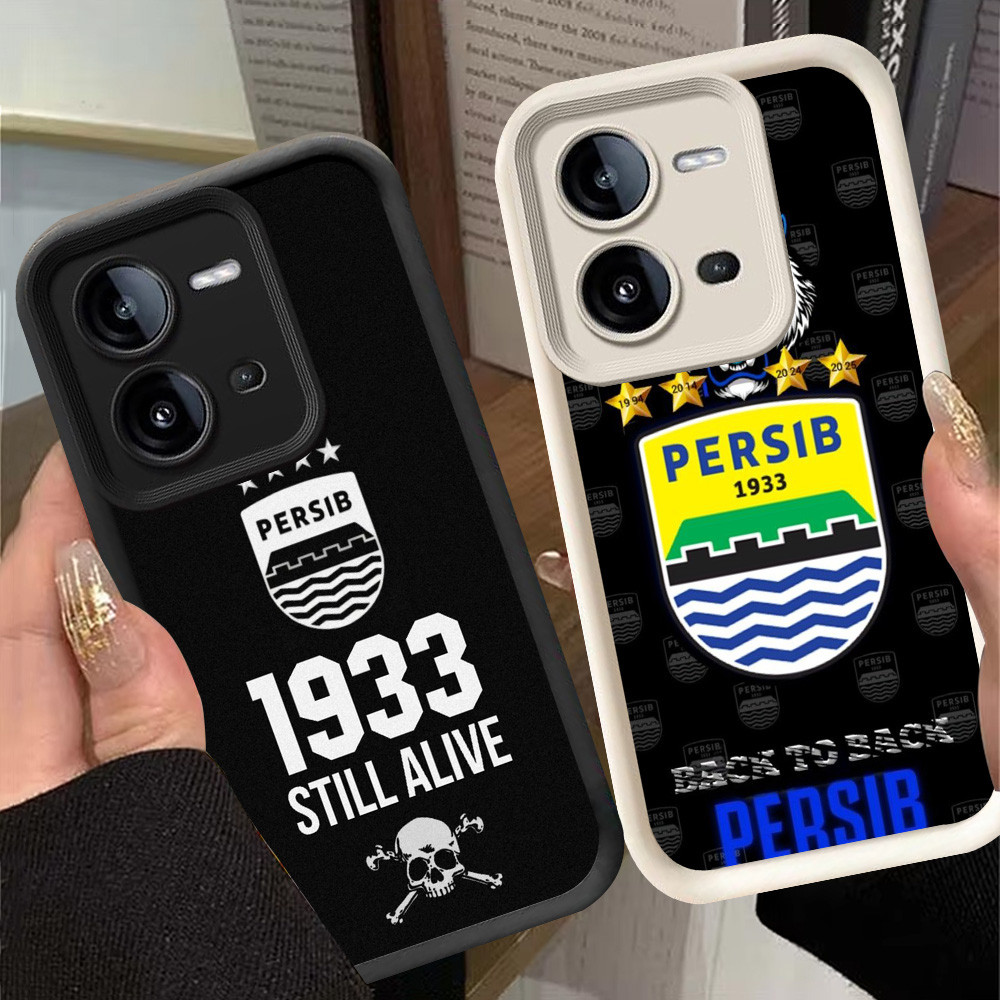 G-63 Persib Casing สําหรับ VIVO Y28 Y28s V25 V25E Y17S สีดําและสีขาว