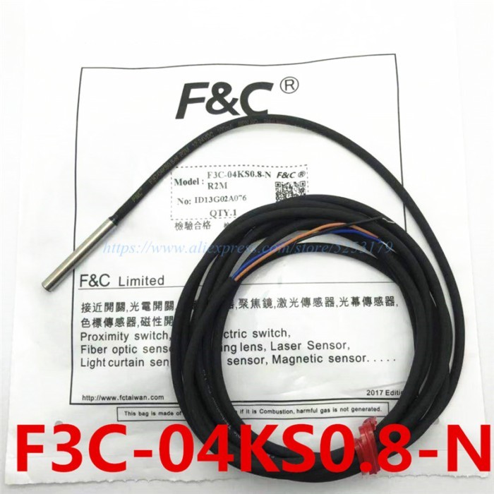 1PC New Original F&C Proximity Switch Sensors F3C-04KS0.8-N/N2/P/P2 R2M Replace E2E-CR8C1