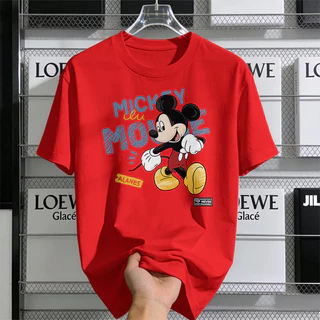 UF20 CASUAL ลายการ์ตูน คอกลม สีขาว-ดำ FASHION COOL เสื้อยืดผู้ชาย สีดําแขนสั้น OVERSIZE สตรีทแฟชั่น ผู้ชาย NEW YEAR