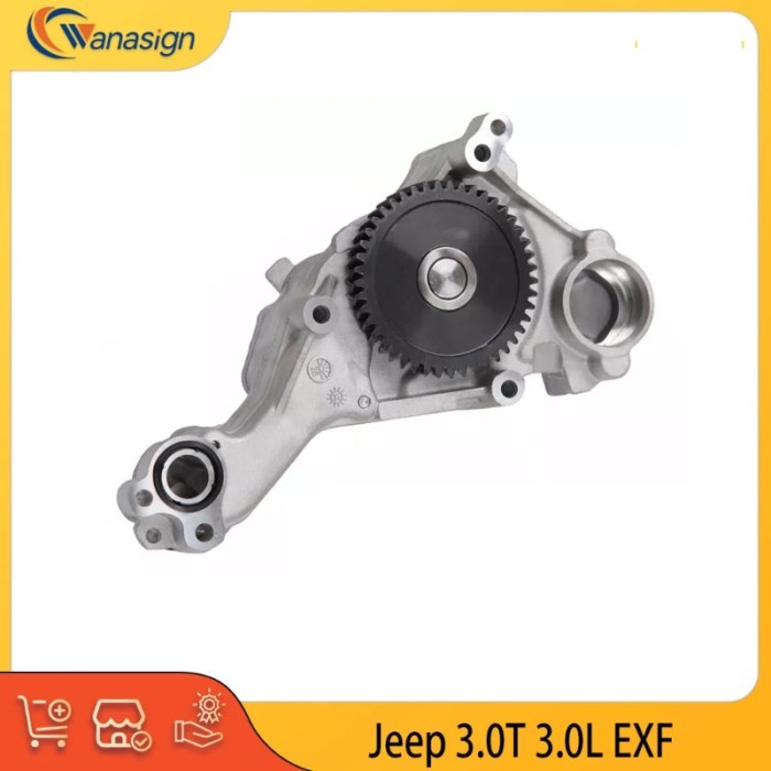 Engine Part Oil Pump Fit 3.0 T L V6 Diesel EXF For 14-21 Jeep Grand Cherokee Wrangler Dodge Pick-Up