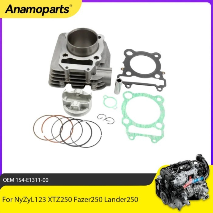 Motor Parts Cylinder Kit For XTZ250 Fazer250 Lander250 Xtz YS For F-az-er La-nd-er 250cc Engine Par