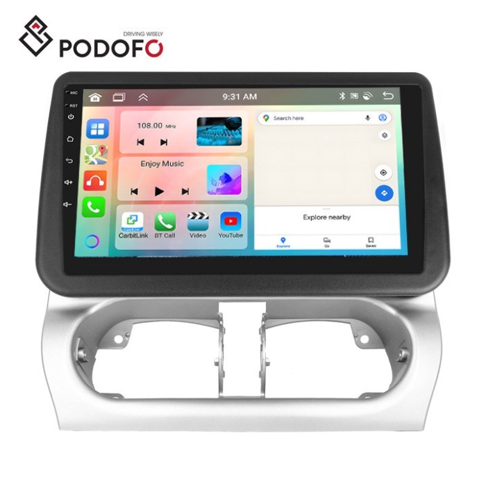 Podofo 9'' Android Car Radio 4+64G Carplay Android Auto For Opel Combo 2001-2011/Crosa 2000-2006 /T