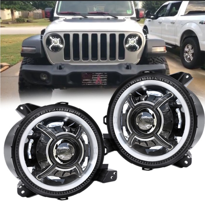 New arrival 9 inch round led sealed beam headlight for  J eep W rangler JL 2018 9 inch led headligh