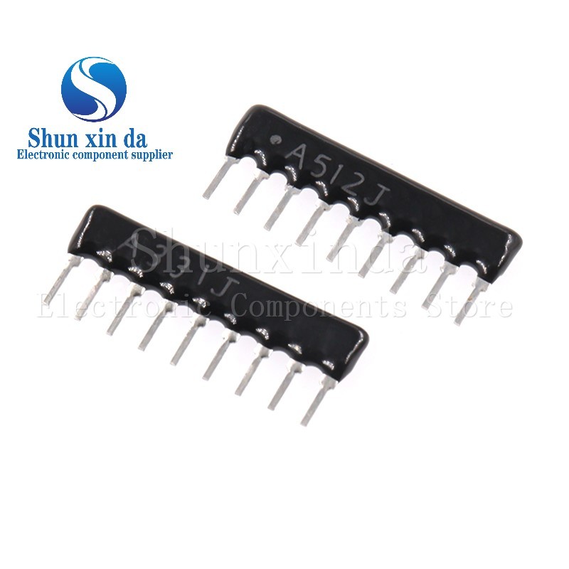 10PCS 9 Pin Network Resistor 9A 103J 102J 331J 511J 471J 472J 104J 330 470 510 680 โอห์ม 1K 2K 2.2K 
