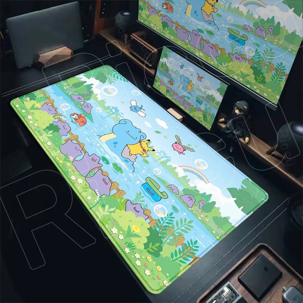 Kawaii Anime Pokemon Mouse Pad Gengar Eevee Sylveon Umbreon Pikachu XXL Mousepad แป้นพิมพ์คอมพิวเตอร