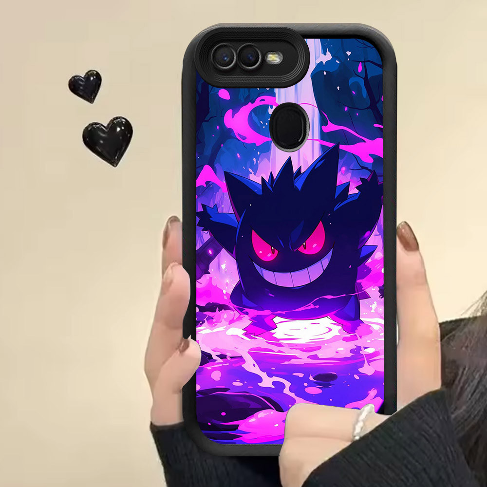 R21 Gengar Pokemon ปลอกซิลิโคนสําหรับ OPPO F5 F9 Pro A12 A7 A11K F7 A5S A12s