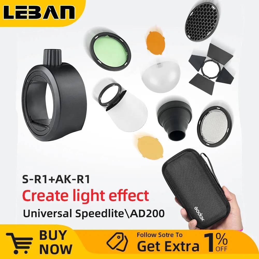 Godox AK-R11+S-R2+AK-R16+AK-R14+AK-R18+AK-R13+V-11C + V-11T + AK-R12 + AK-R15 + AK-R1R200 อุปกรณ์เสร