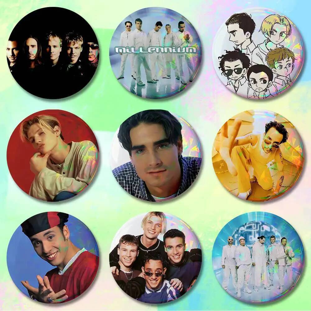 B-Backstreet B-Boys BSB เคลือบ Pin Tinplate รอบเข็มกลัดคอสเพลย์ Nijigen Otaku วัฒนธรรมป้าย 58 มม.44 