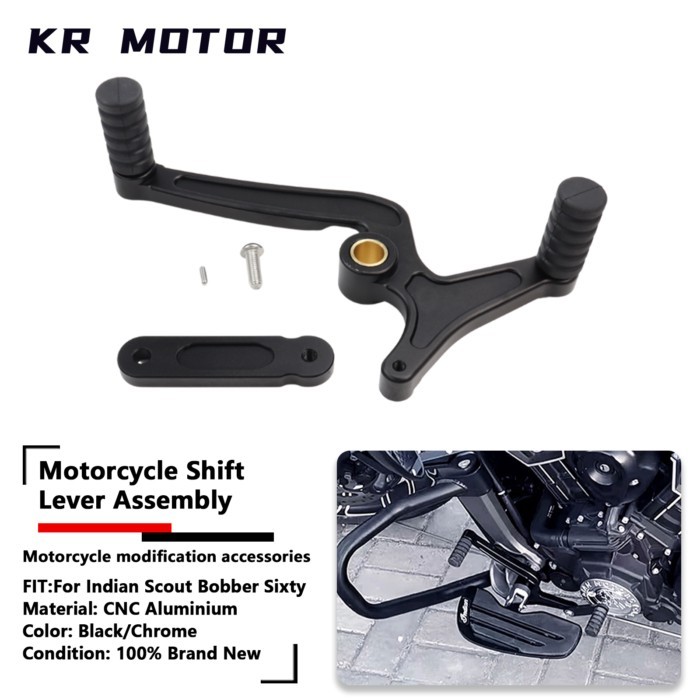 Motorcycle Gear Shift Lever Heel Toe Shifter Level Pedal CNC Aluminum For Indian Scout Hussar Bobbe