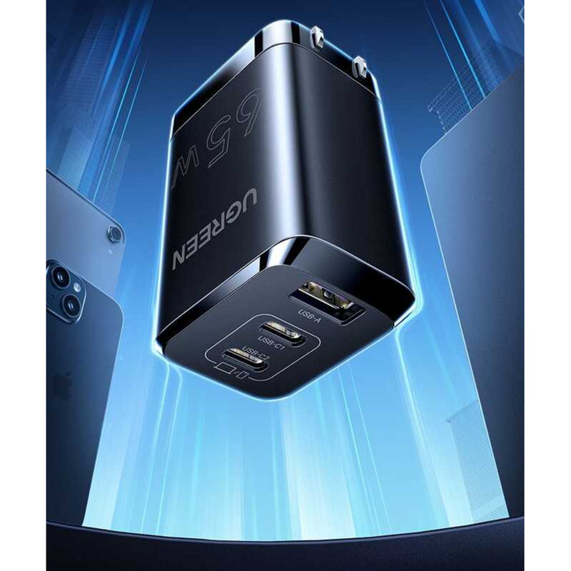 ❤ UGREEN Nexode หัวชาร์จลาย Genshin Impact Kinich 65W GAN 2C1a Charger PD 3.0 USB Fast Charge ส