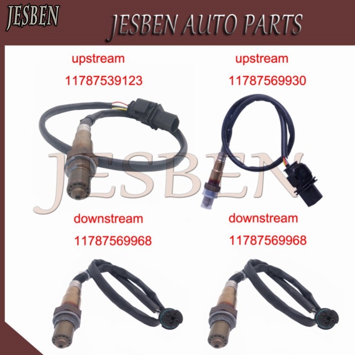 4x 11787539123 11787569930 11787569968 Front Rear Lambda Probe O2 Oxygen Sensor For BMW E81 120i E9