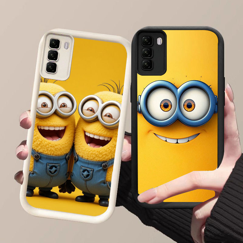 HW-6 ปลอกซิลิโคนกันกระแทก Charming Minions สําหรับ Infinix HOT Spark 60 40 Pro Plus