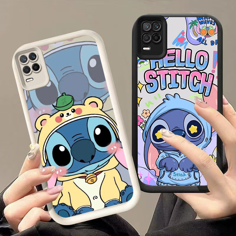 HW-35 THE Stitch ปลอกซิลิโคนกันกระแทกสําหรับ Realme Narzo 8 V13 30 Q3 8S จริง C31 50A C35 Pro Prime 