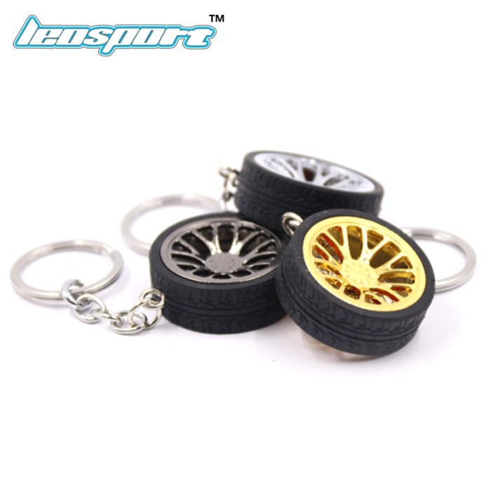 RIM wheel keychain Car wheel Nos Turbo keychain key ring metal with Brake discs 006